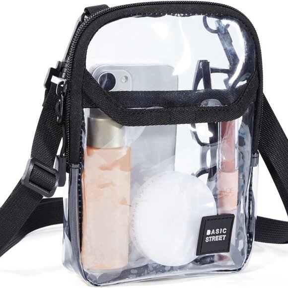 Versatile Clear Mini Crossbody Bag - Stylish Small Messenger Satchel - Picture 8 of 9